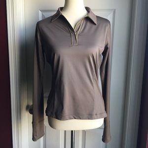 Nike Golf Green Dri-Fit Long Sleeves Polo …